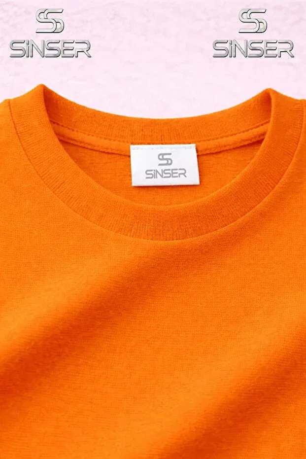Детский комплект для мальчиков с принтом Ss Sinser, Orange - Black — фото 3