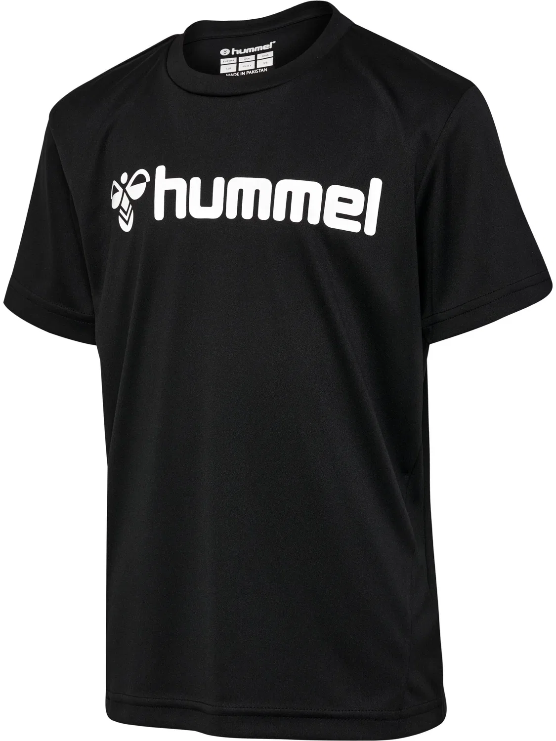 Детская футболка с принтом Hmllogo Hummel, Schwarz — фото 2