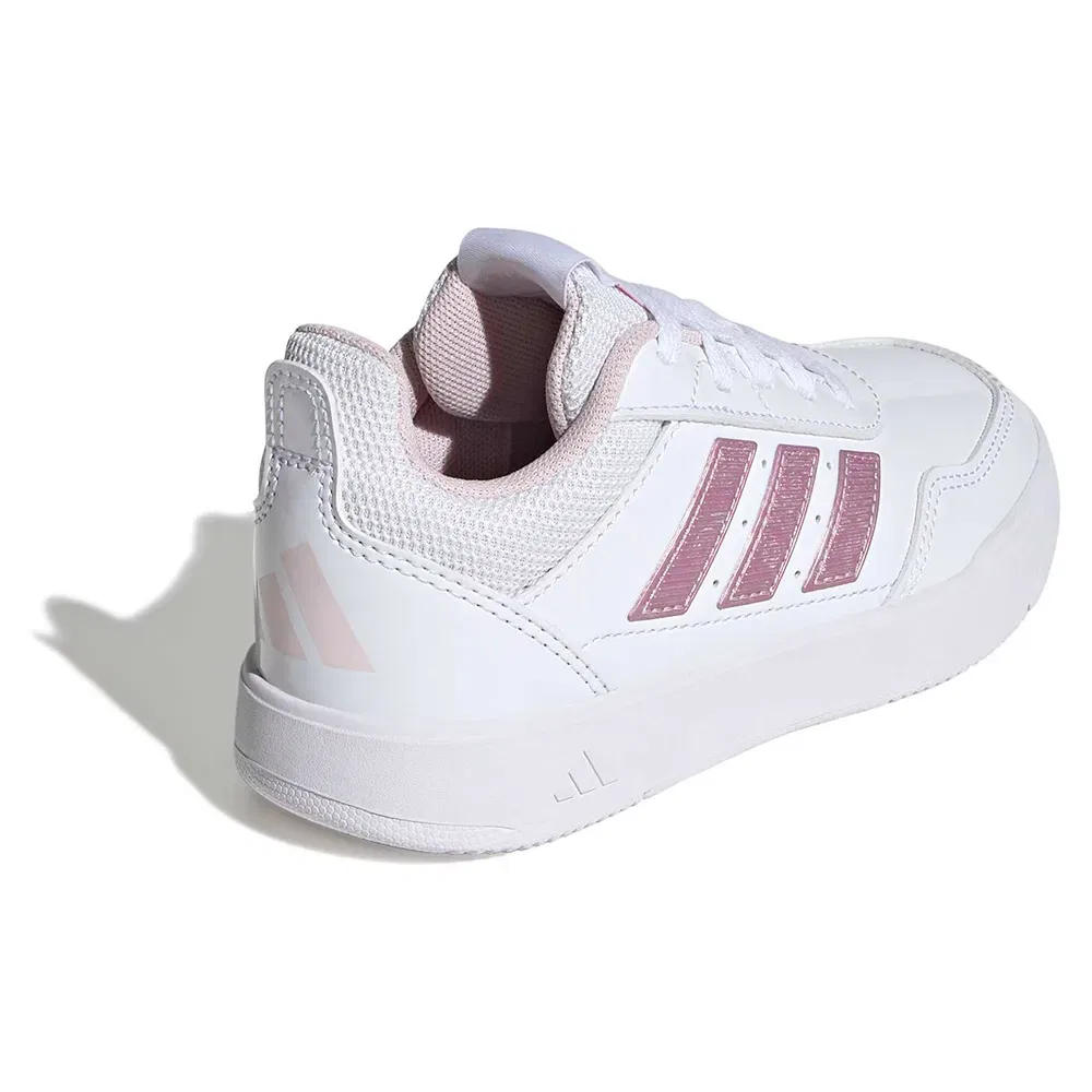 Детские кроссовки для девочек с классической шнуровкой Tensaur Sport 3.0 K Adidas, White — фото 4