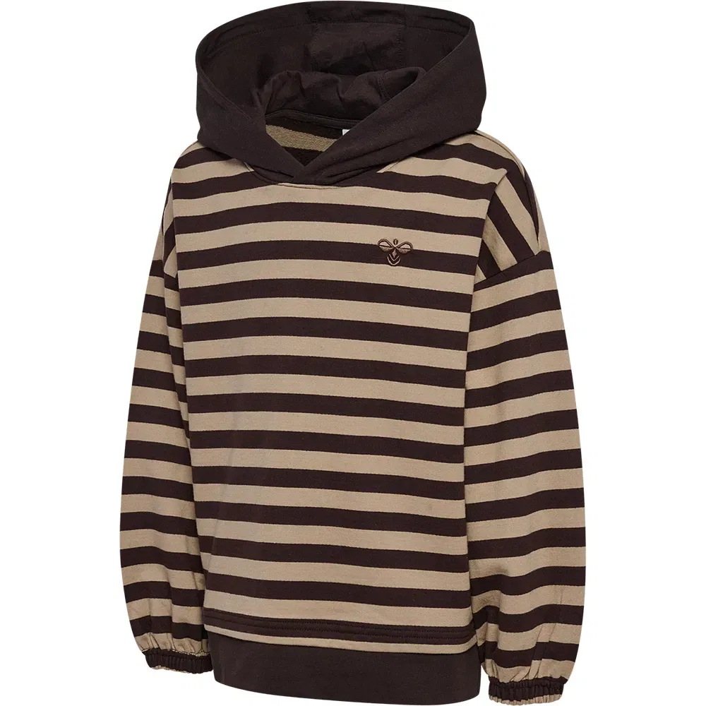 Детский свитшот с капюшоном Conelly Boxy Contrast Hummel, Brown