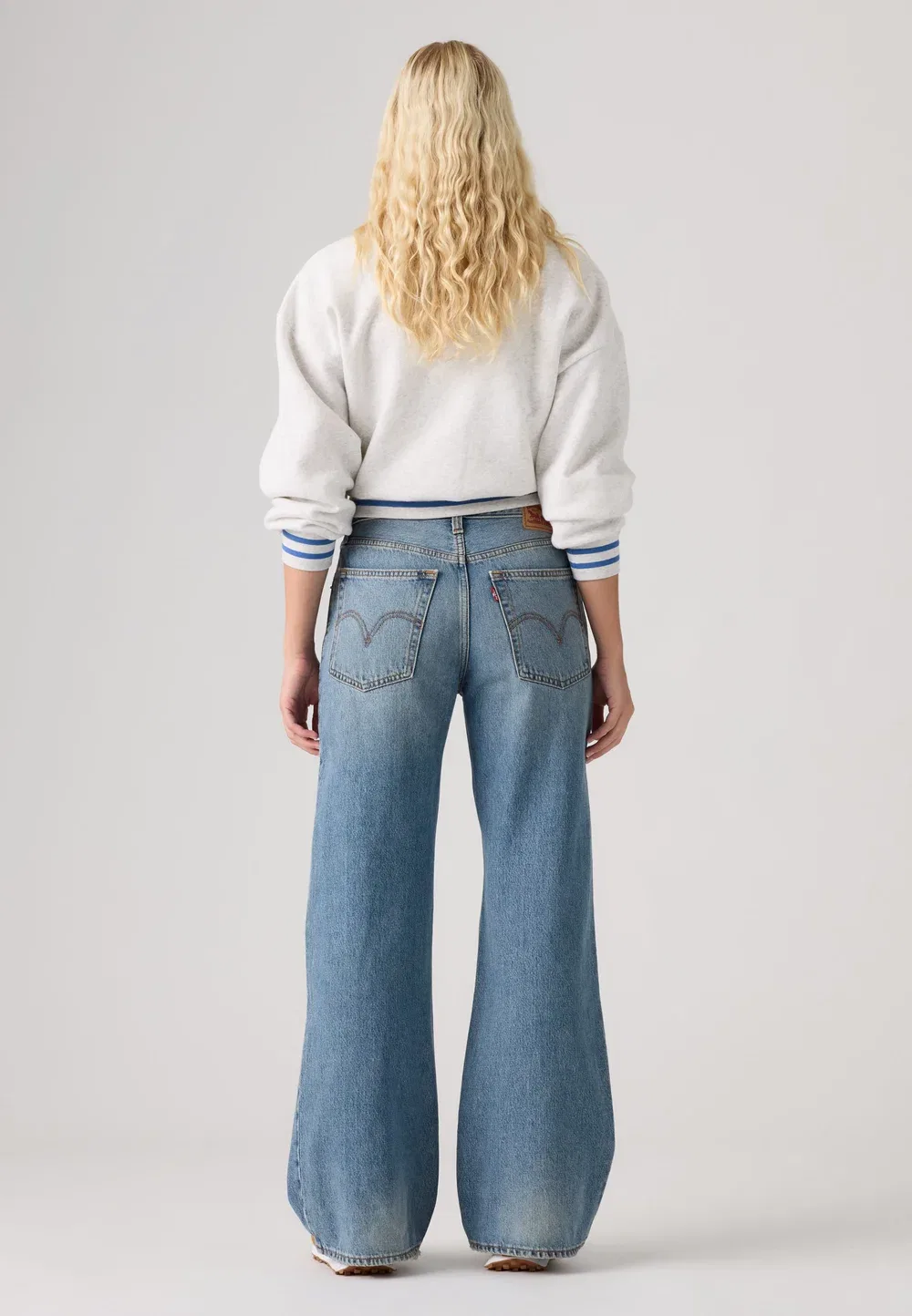 Ботинки средней высоты свободного кроя - джинсы-клеш Levi'S, Blue Denim — фото 3