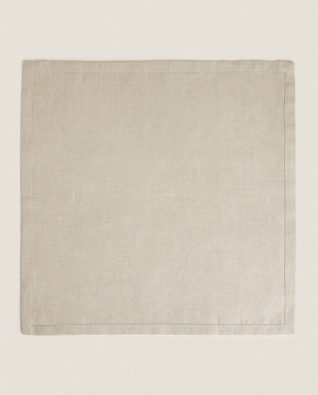 Набор салфеток Zara Home Basic Linen, 2 штуки, бежевый — фото 2