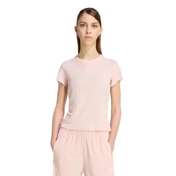 Футболка с фестончатым краем, Essential, Adidas, черный — фото 3