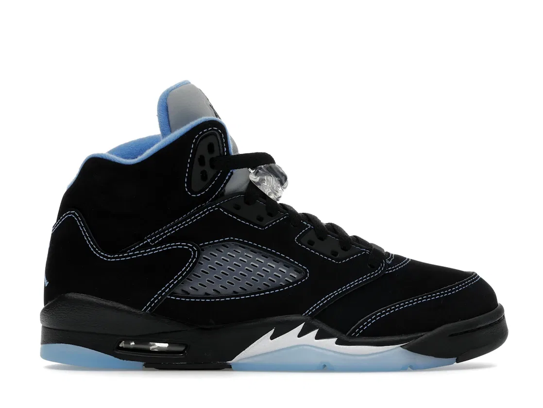 Детские кроссовки Lifestyle с принтом Jordan 5 Retro Jordan, Black/University Blue/White