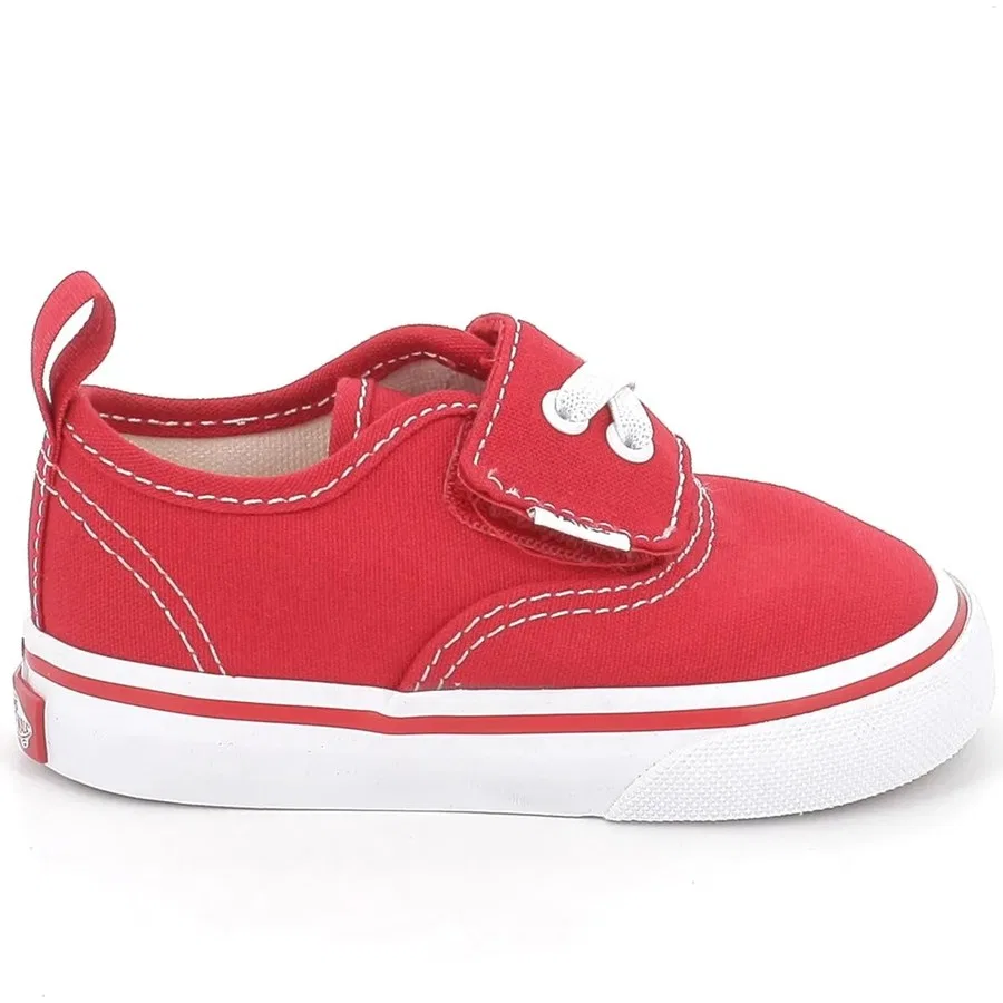 Детские кроссовки с эластичными шнурками Vans Authentic Elastic V, Красный