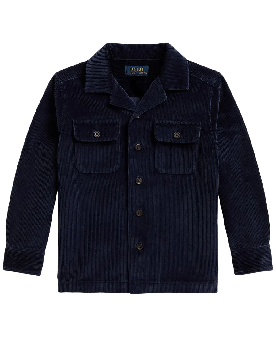 Куртка-рубашка из хлопкового вельвета, с длинным рукавом Polo Ralph Lauren, Refined Navy