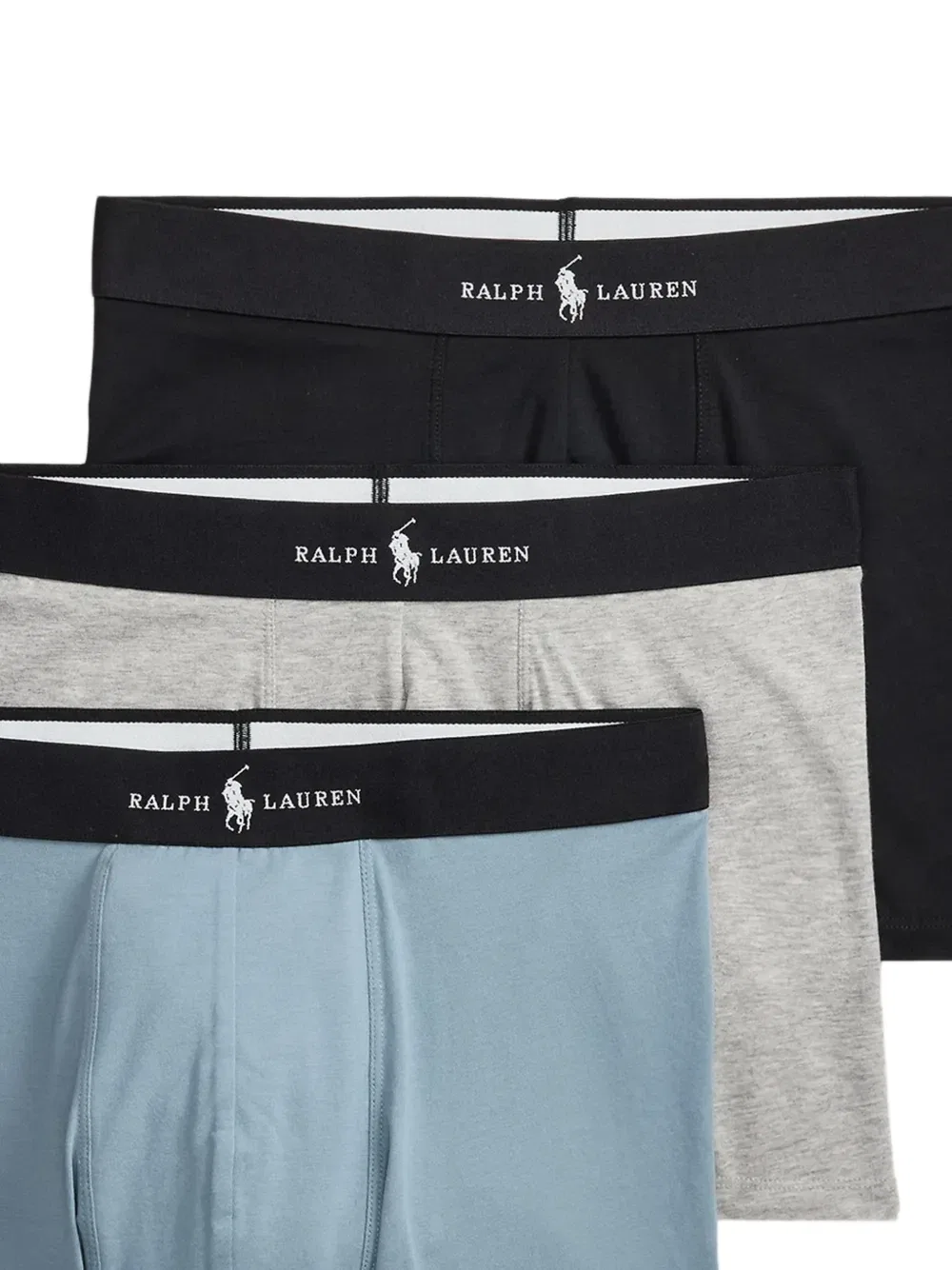 Комплект из трех трусов с логотипом Pony Polo Ralph Lauren, мультиколор — фото 2