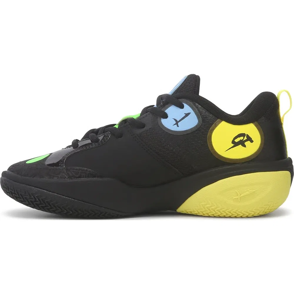 Детские баскетбольные кроссовки MB World .01 Puma, Black/Yellow — фото 3