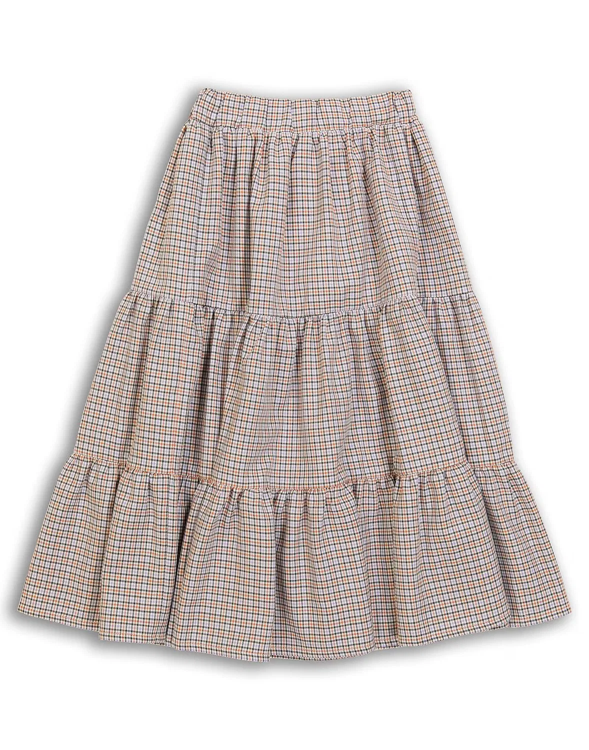 Детская юбка для девочек клетчатая Flannel Paade Mode, сиреневый