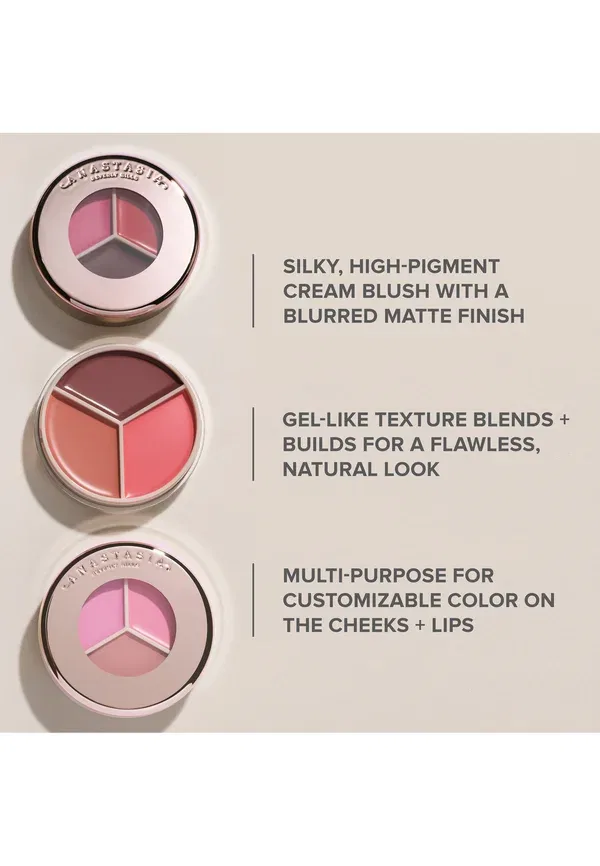 Набор румян Magic Touch из трех оттенков - румяна 9 г Anastasia Beverly Hills, цвет peach trio — фото 4
