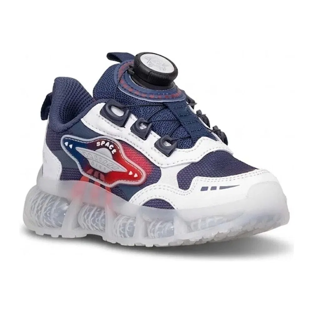 Детские кроссовки для мальчиков с гибкой подошвой Pepino PY26-2237, Navy White Pepino Kids — фото 3
