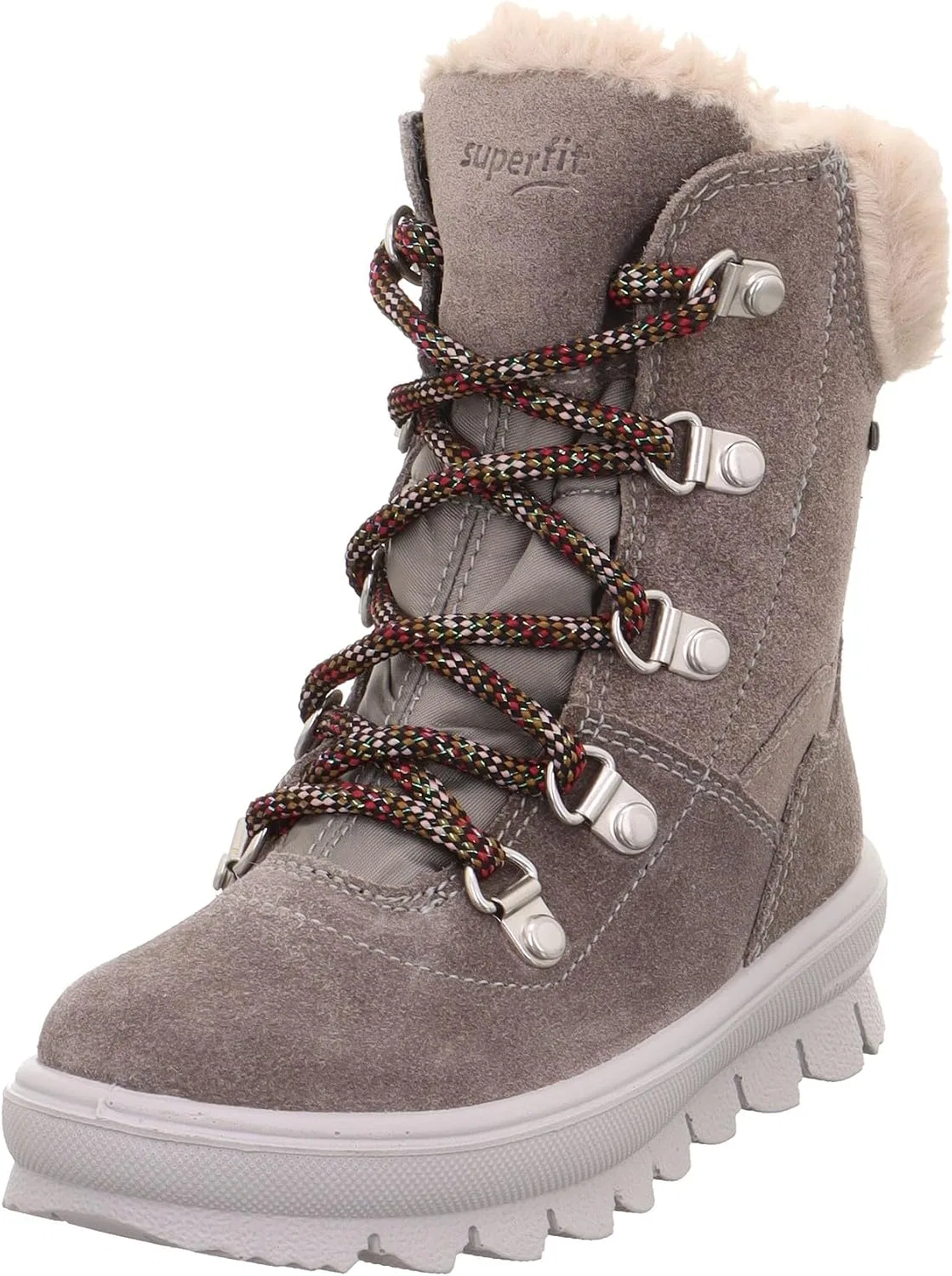 Детские ботинки для девочек утепленные с мембраной Gore-tex Flavia Superfit, Grey