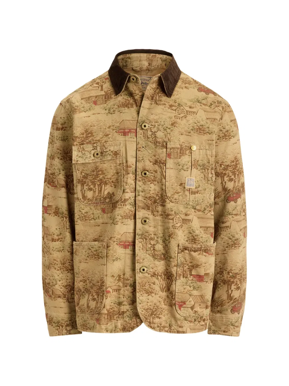 Куртка облегченная Barn Toile Polo Ralph Lauren, бежевый