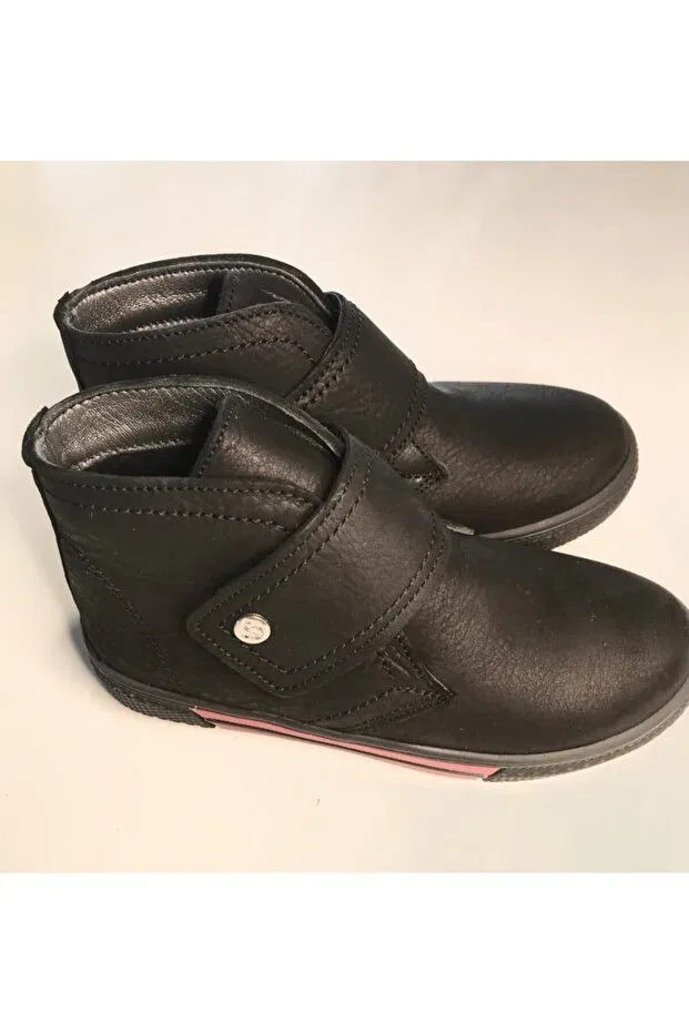 Детские ботинки для девочек без шнуровки Bebbini, Black — фото 3