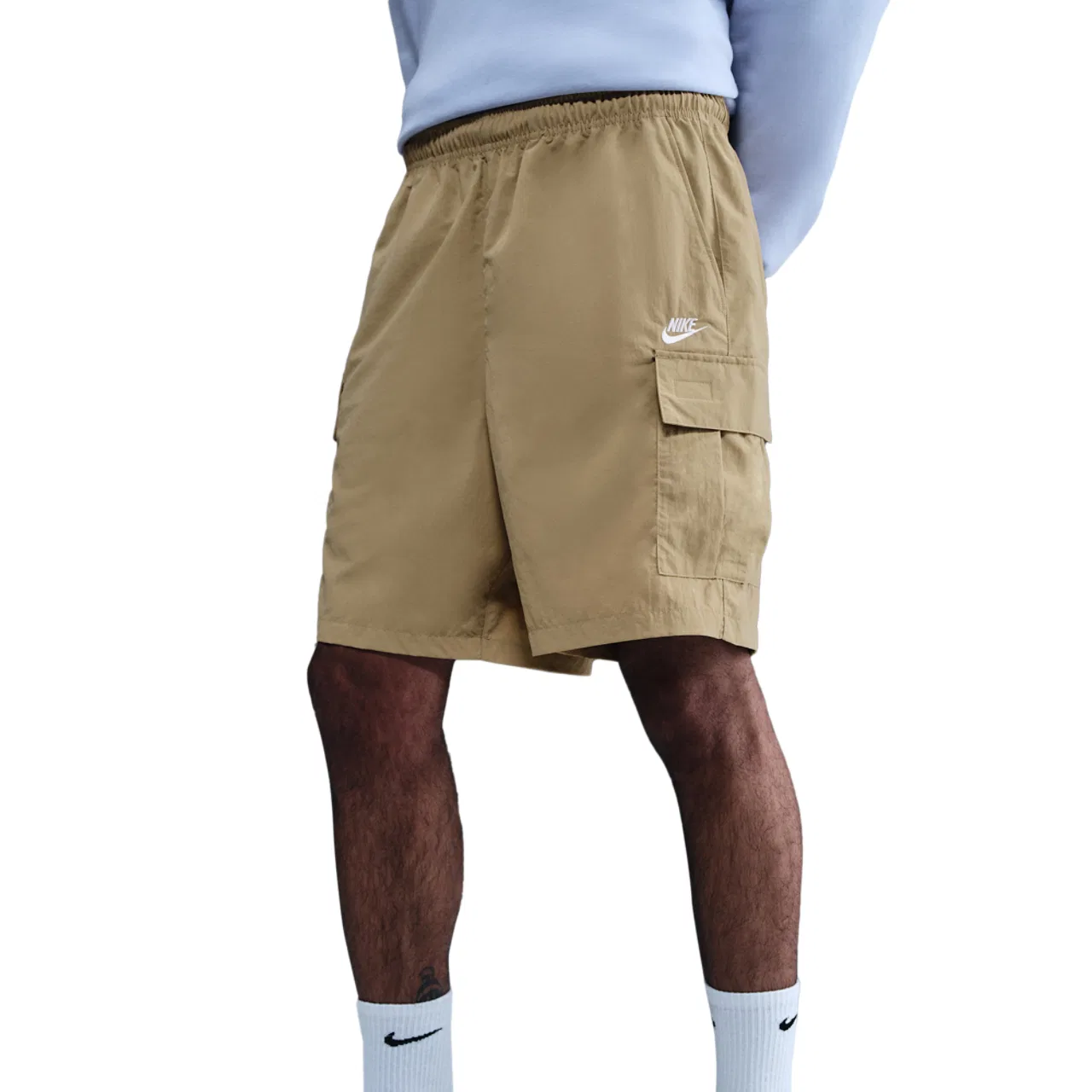 Шорты мужские Utility Nike Club, цвет Parachute Beige/White