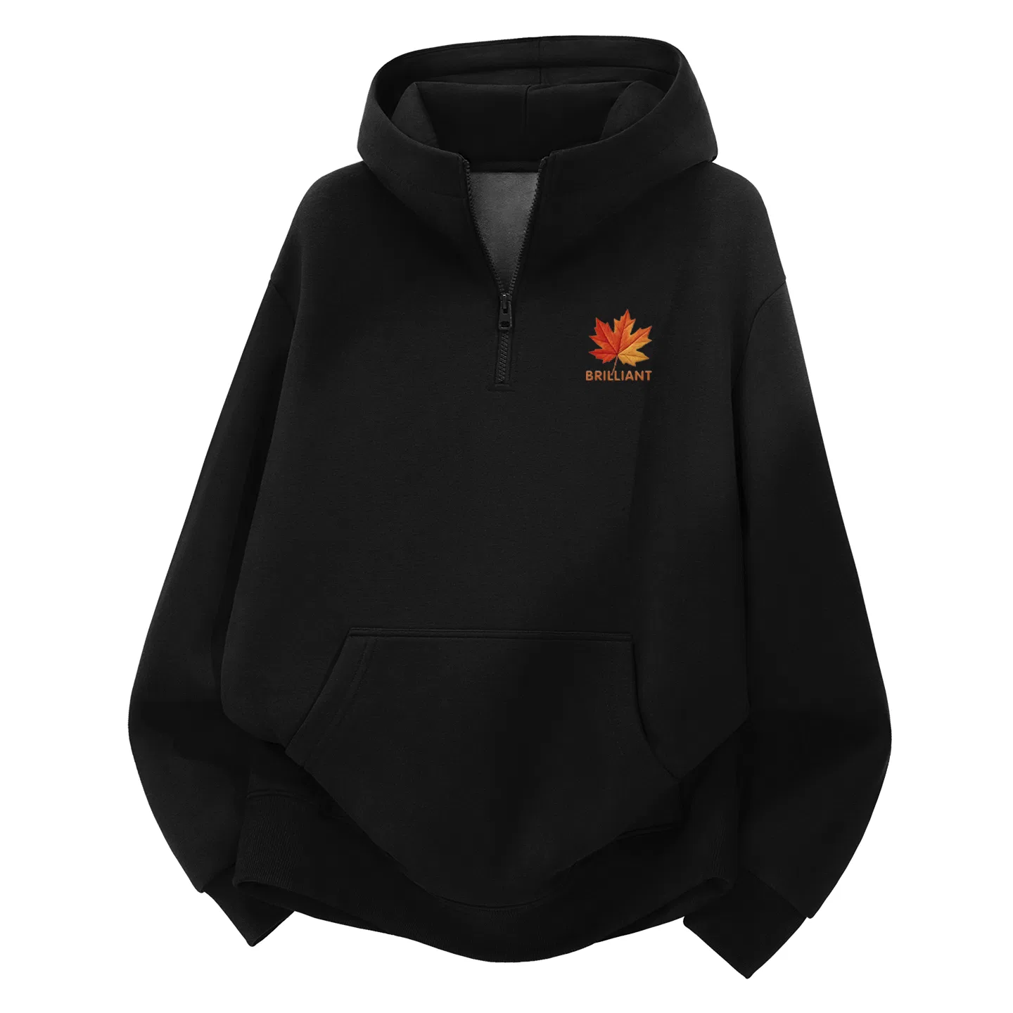 Детский свитшот с половиной молнии MINISO, Black