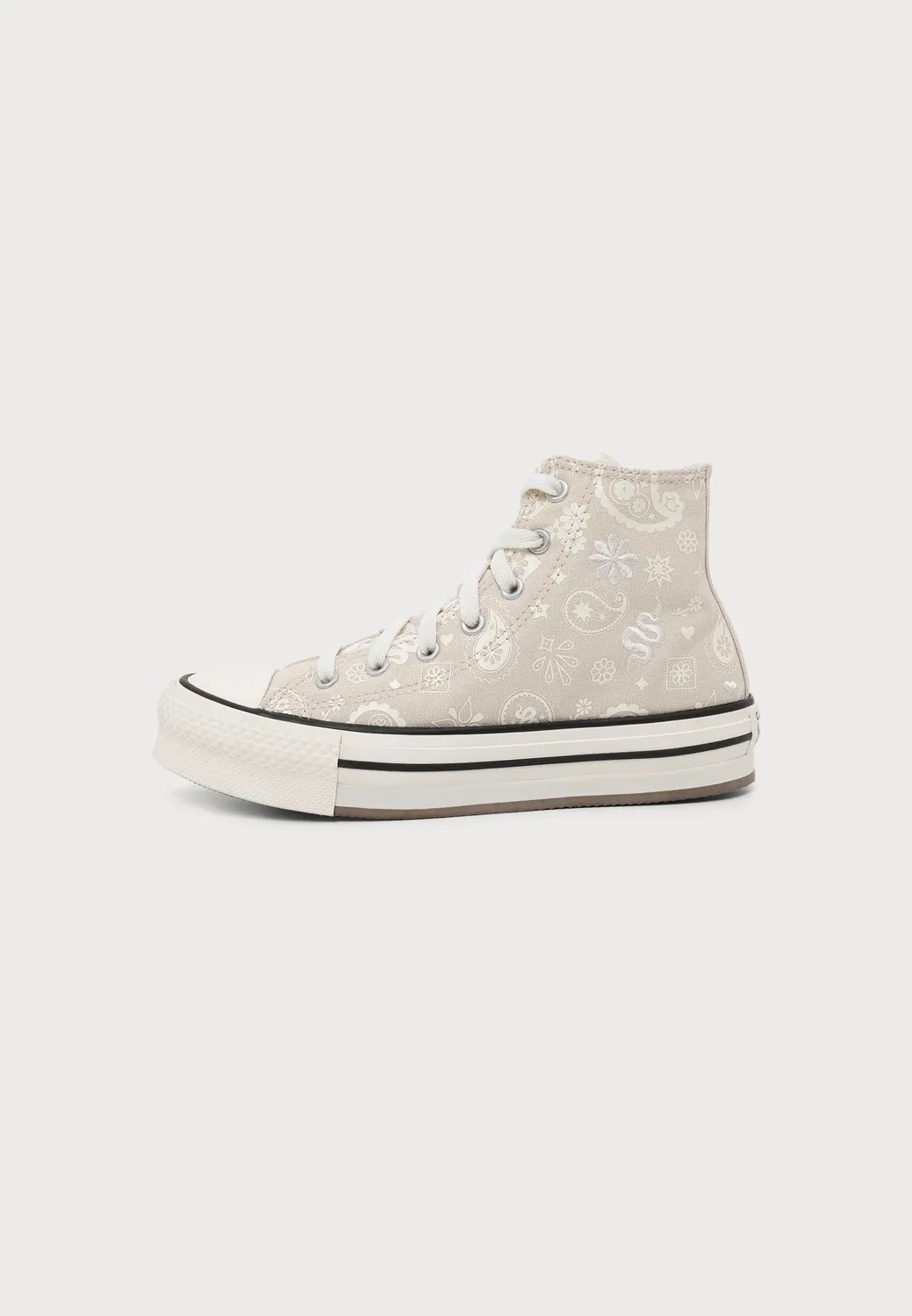 Кроссовки Chuck Taylor All Star Eva Lift унисекс - высокие кроссовки Converse, Natural Ivory/Egret/Black