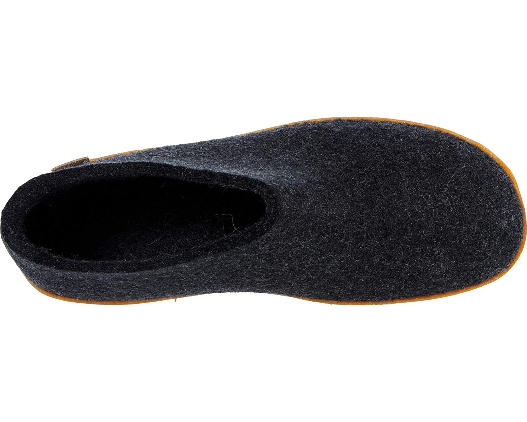 Слипперы Wool Shoe Rubber Outsole Glerups, древесно-угольный - фото