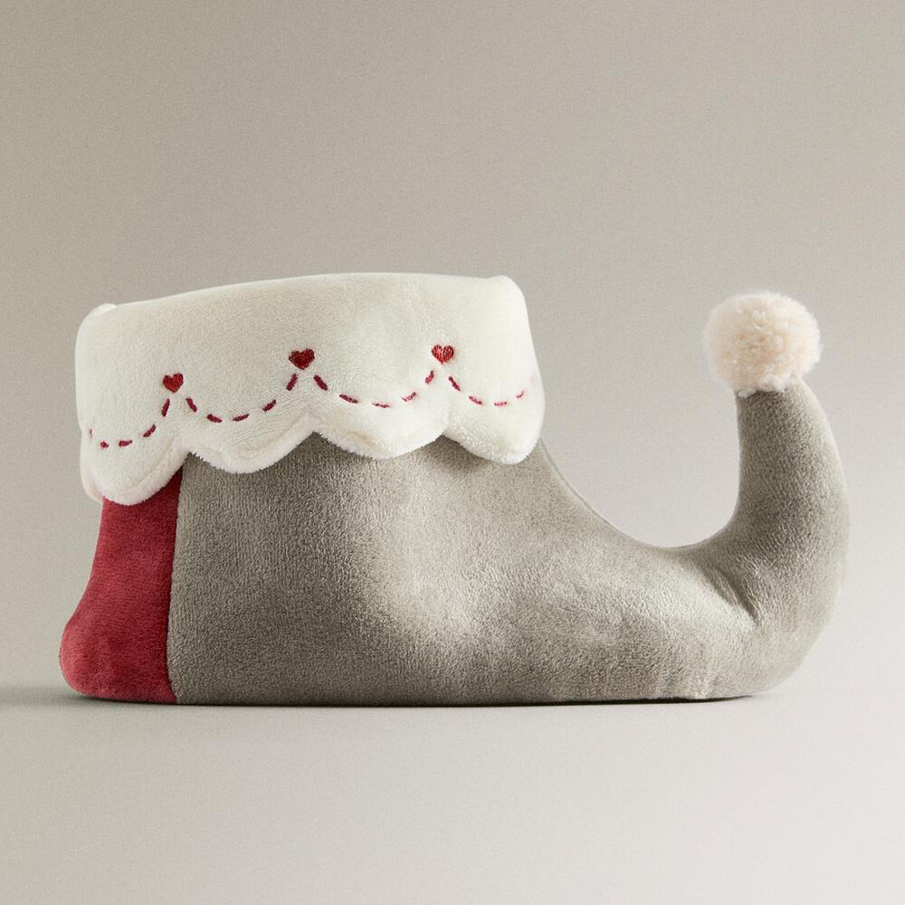 

Детские тапочки Zara Home Christmas Elf, серый