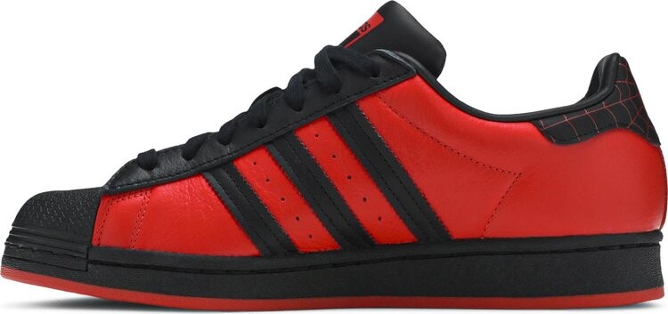 Кроссовки Adidas Marvel x Playstation x Superstar 'Spider-Man: Miles Morales', красный — фото 4