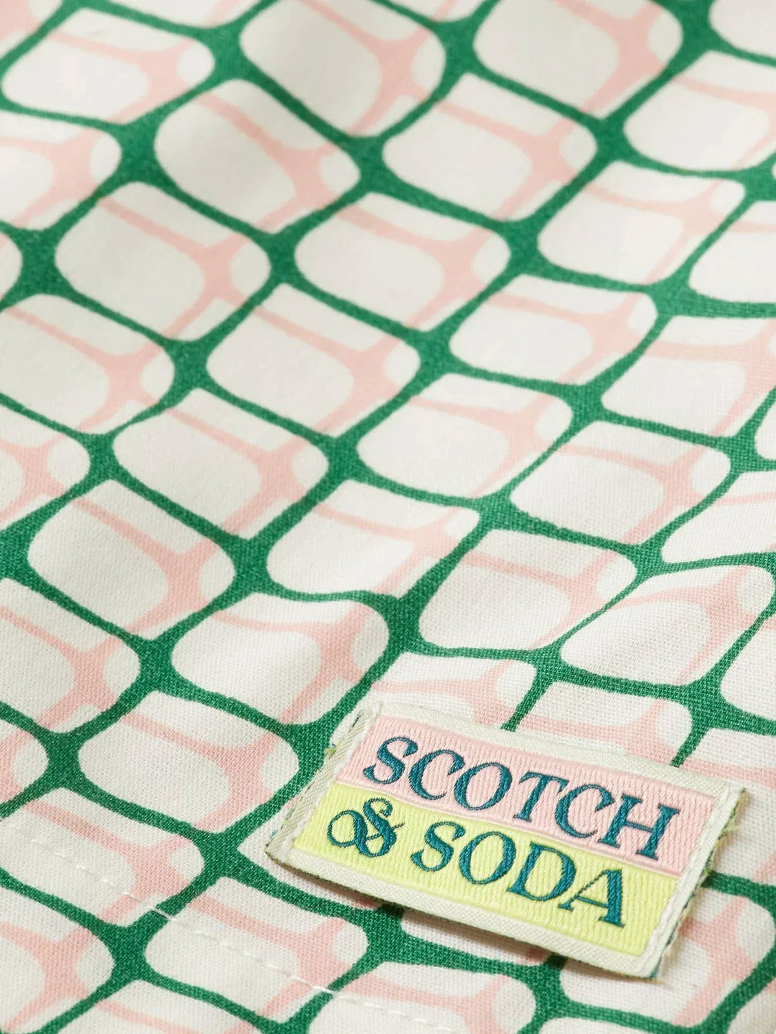 Детские шорты для девочек с геометрическим принтом на кулиске Doubles Net SCOTCH & SODA, Doubles Net — фото 3