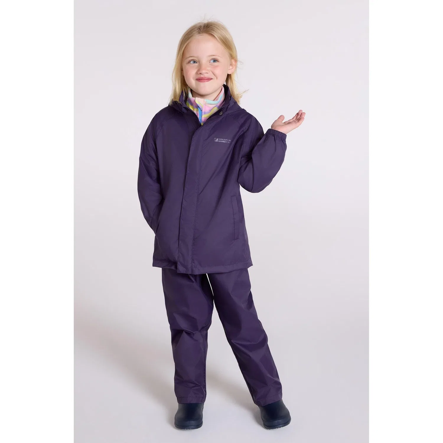 Детская водонепроницаемая куртка Pakka Mountain Warehouse, Dark Violet — фото 3