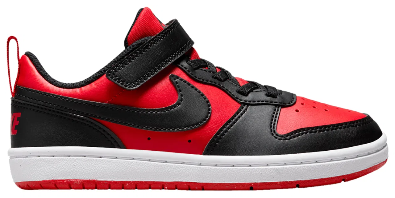 Кроссовки для мальчиков Court Borough Low Recraft Nike, цвет Red/Black/White — фото 2