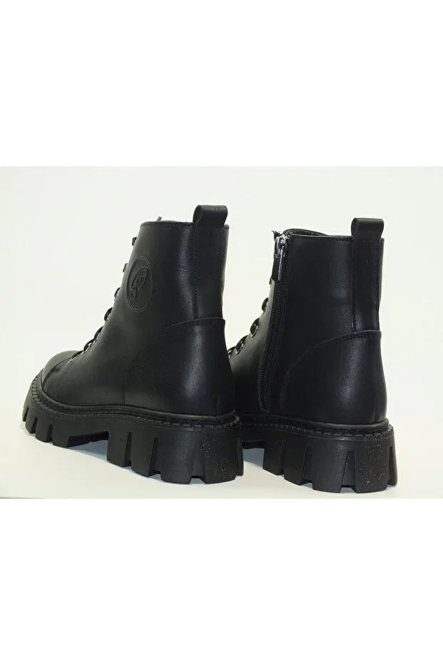 Детские ботинки для девочек на танкетке Kidsstep, Black — фото 3
