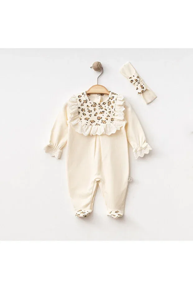 Детский комбинезон для девочек с принтом Basics O Baby, Beige