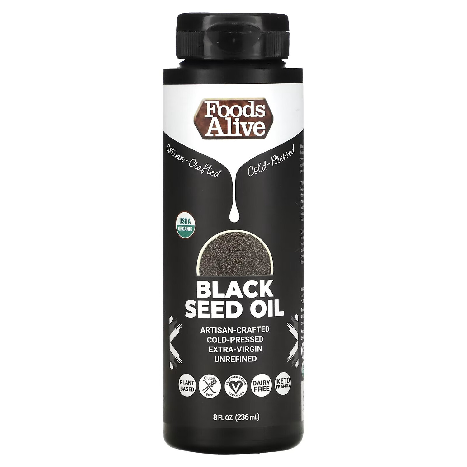 

Foods Alive, органическое масло черного тмина, 236 мл (8 жидких унций)