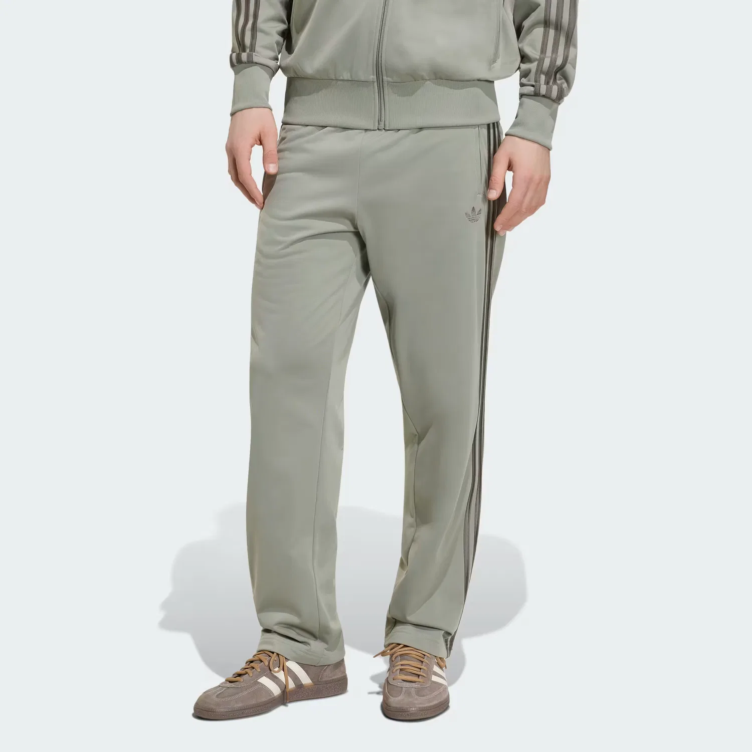 Мужские спортивные штаны с завязками Firebird Adidas Originals, Silver Pebble