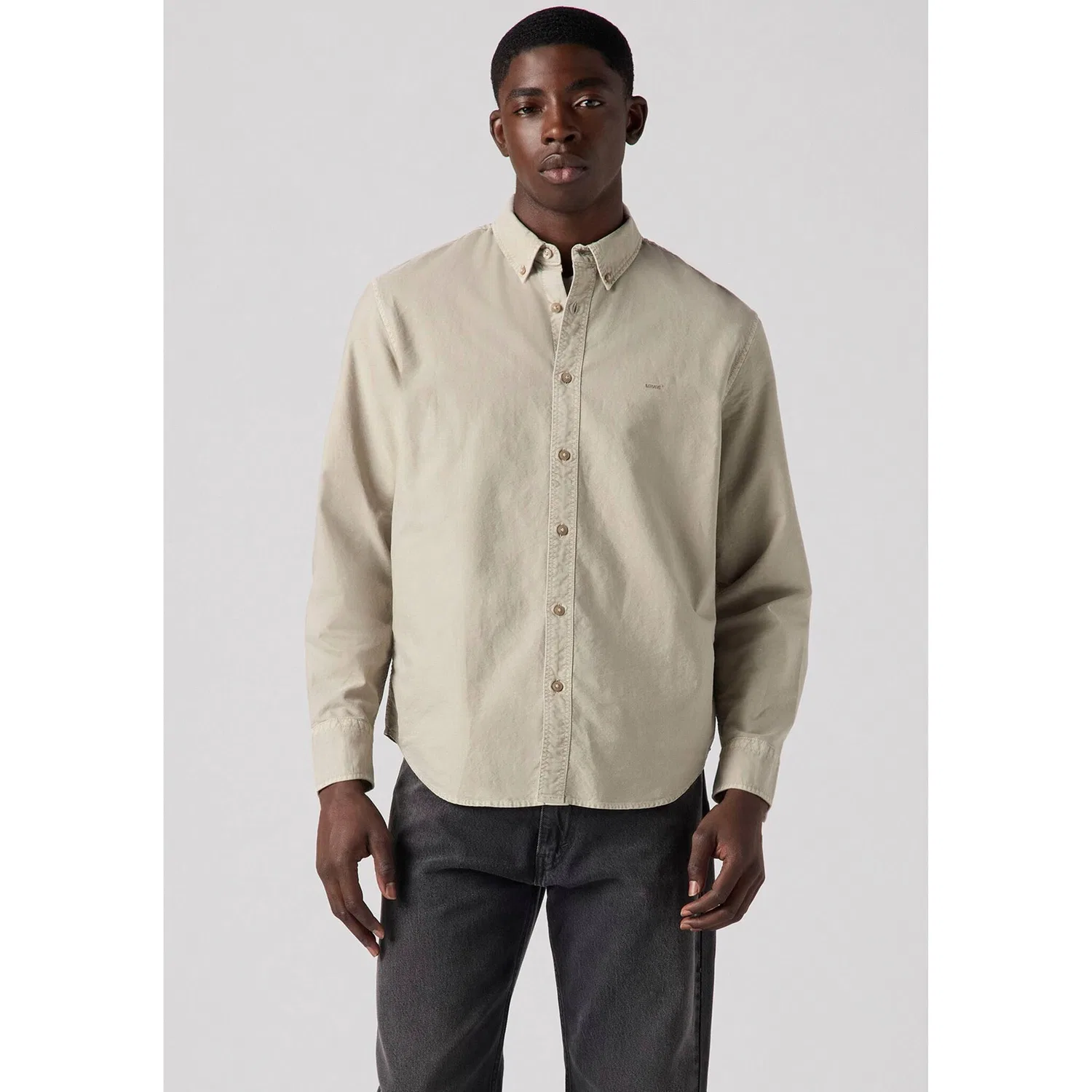 Мужская рубашка с длинным рукавом Authentic Button Down Levi's, Colby Vintage Khaki — фото 2
