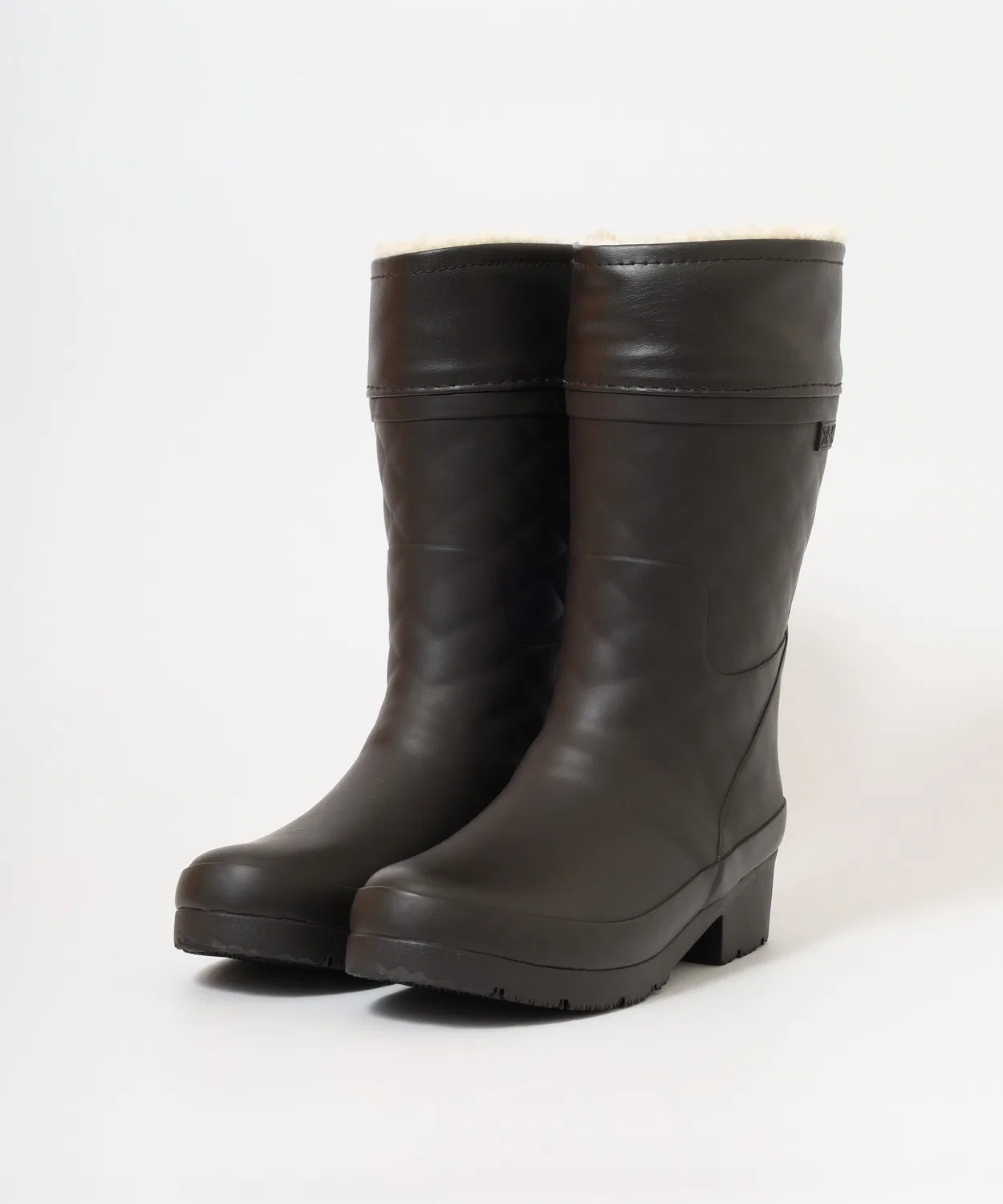 Детские резиновые сапоги с утеплителем, модель FUNALIVE, Dark Brown — фото 4