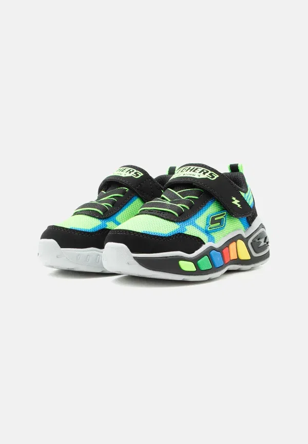 Кроссовки с липучками Play scene Skechers Lime, черный/салатовый — фото 2