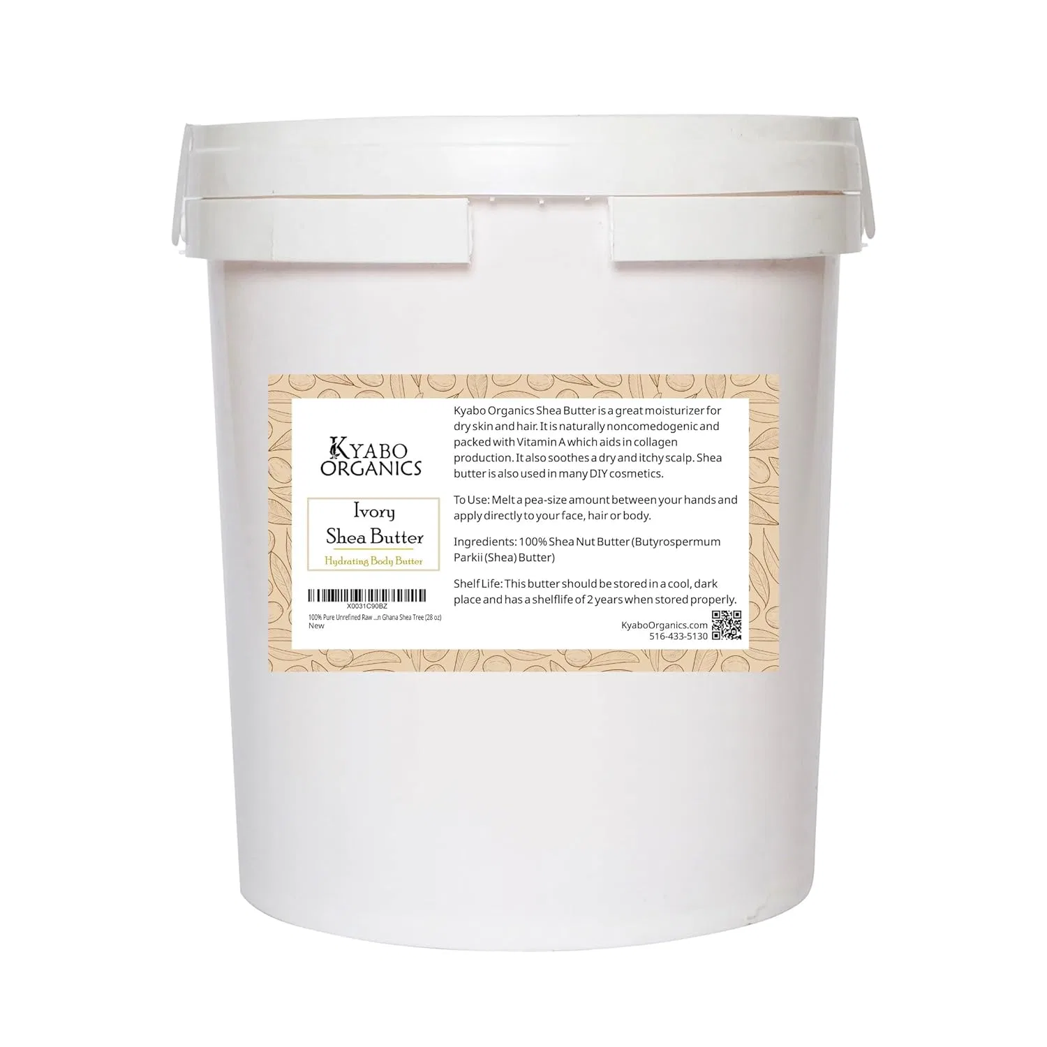 Боди баттер 100% Pure Unrefined Raw Shea Butter, Skin Beauty Essentials, 828 мл