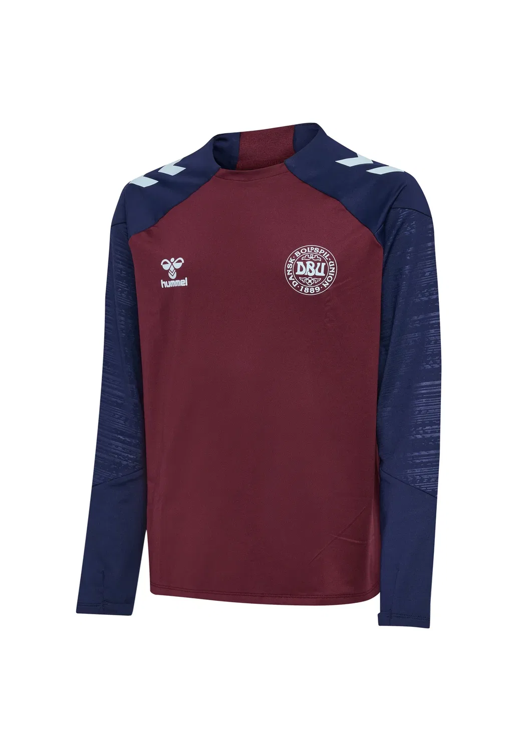 Детский унисекс толстовка Dbu 26 pro tr crew sweat с длинными рукавами - футболка с длинными рукавами Hummel, Windsor Wine Peacoat — фото 3