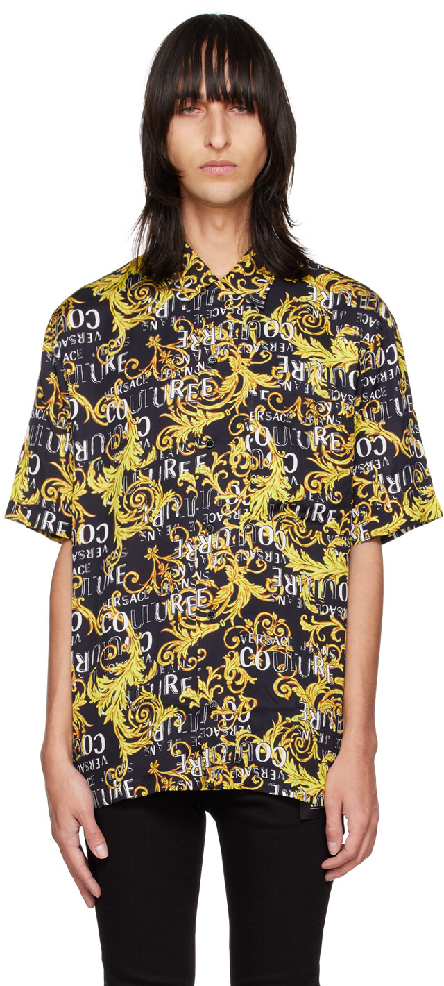 

Черная рубашка на пуговицах Versace Jeans Couture