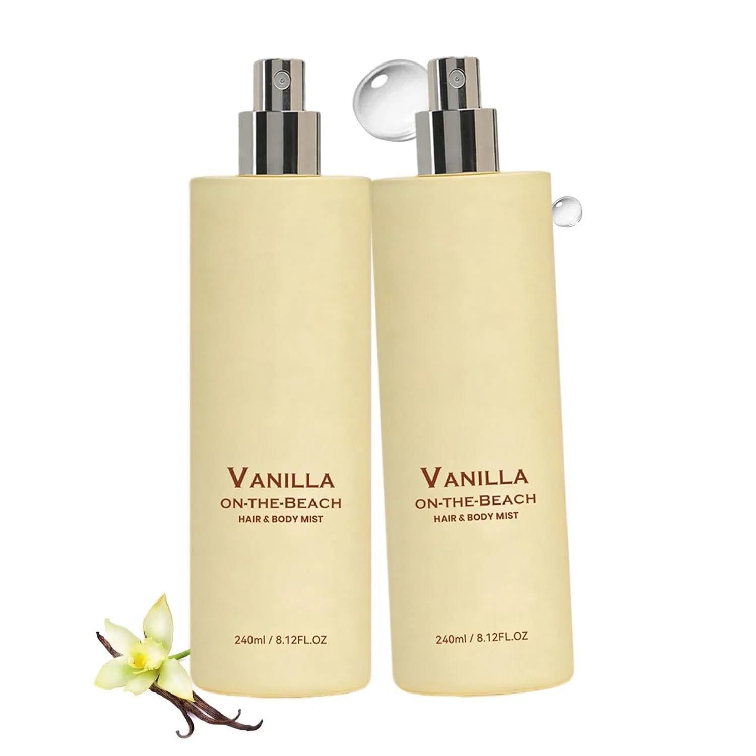 Спрей для тела Vanilla Beach для волос и тела, 240 мл, 2 шт Uzql