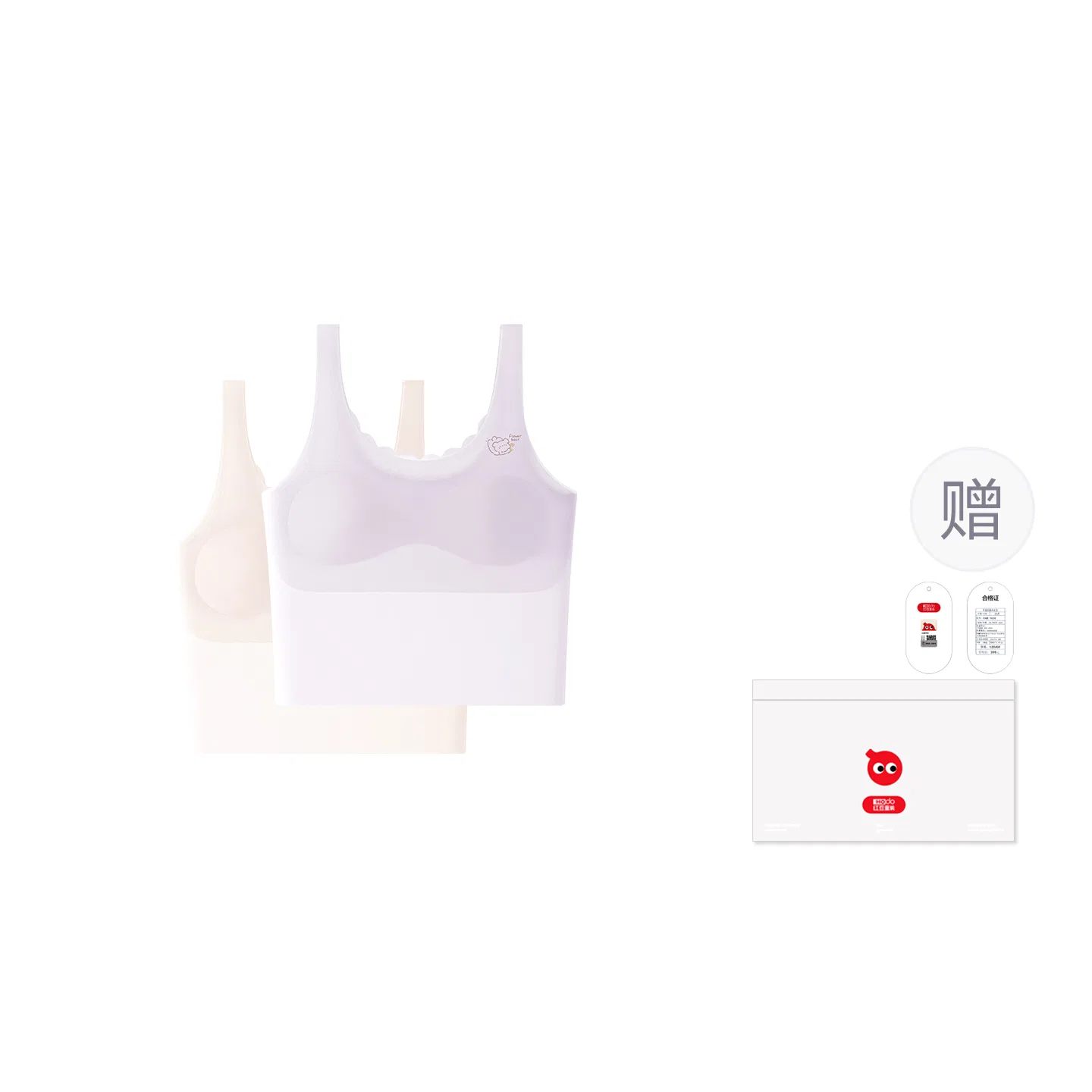 Детское белье для девочек хлопковое Red bean, Light Pink Light Purple