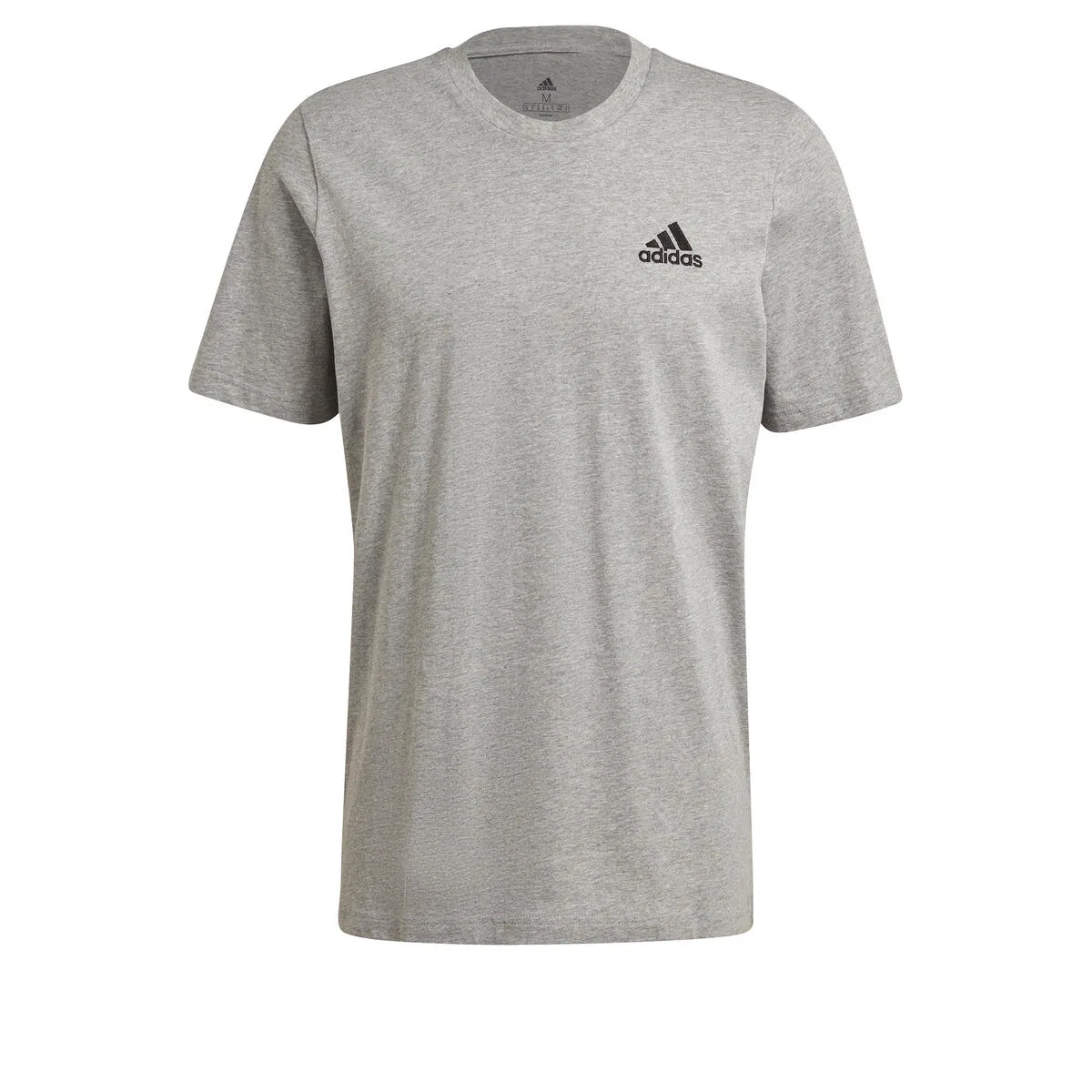 Мужская футболка с коротким рукавом adidas Essentials Embroidered Small Logo, Серый
