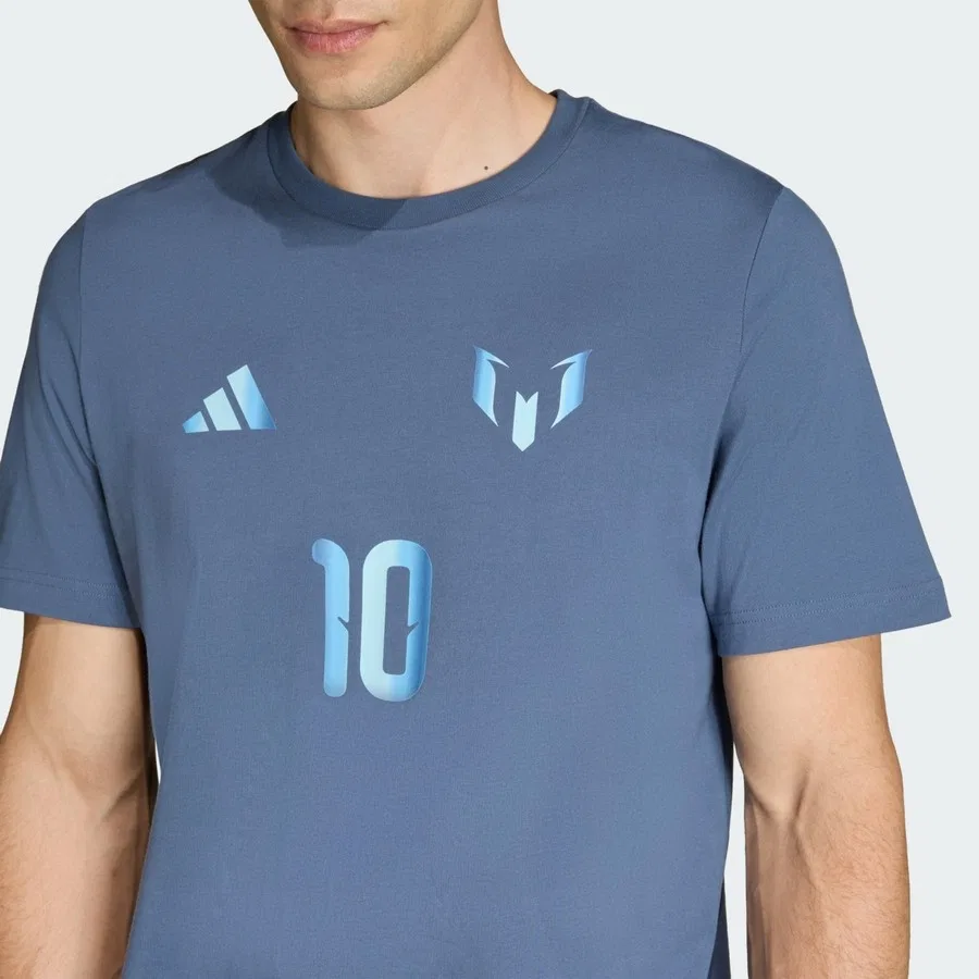 Футболка с именем и номером Messi Name & Number Graphic adidas, Синий — фото 4