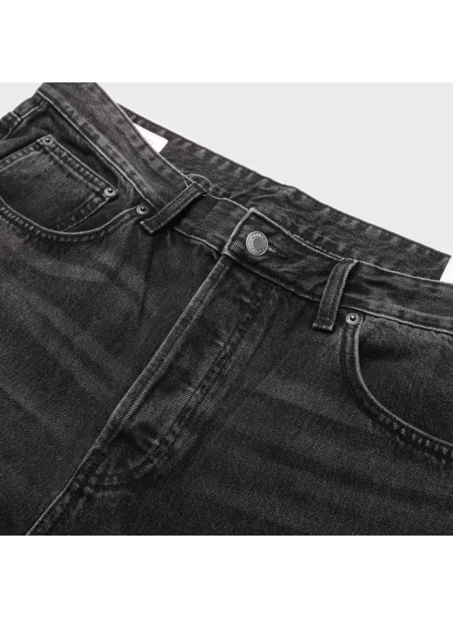 Джинсы классические универсальные Zara, серо-черный — фото 4