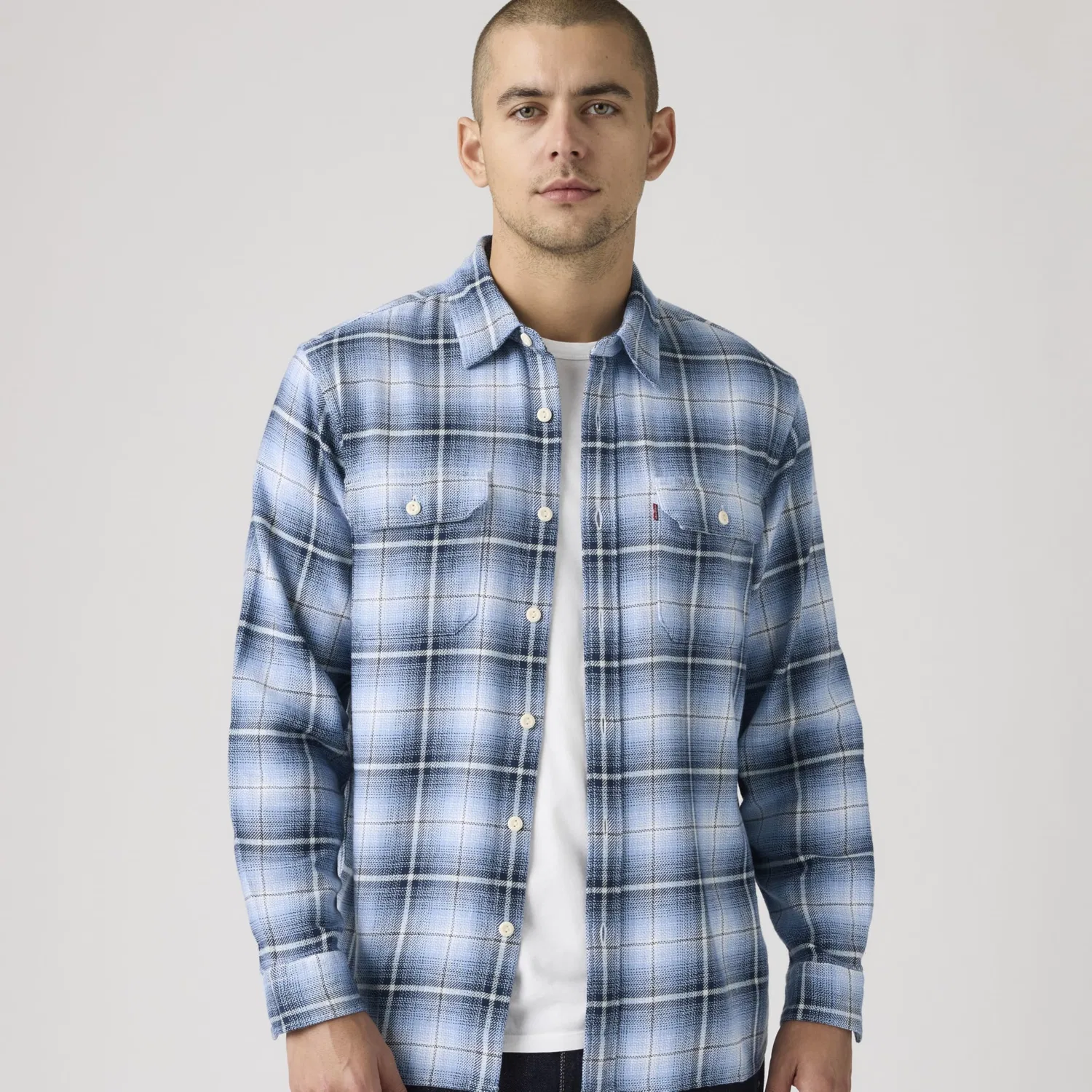 Мужская рубашка с длинным рукавом Jackson Worker Levi's, Madhu Plaid Allure — фото 3