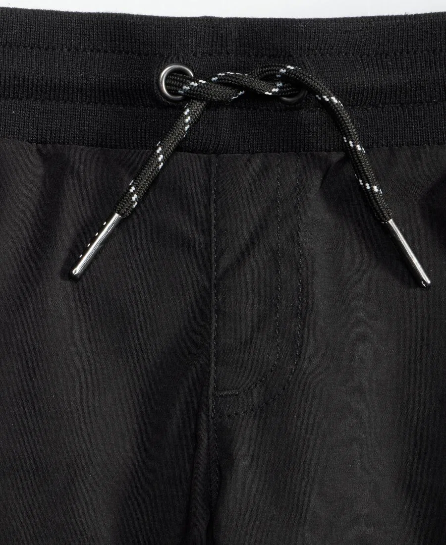 Детские спортивные брюки-карго с завязкой и эластичным поясом Epic Threads, Deep Black — фото 3