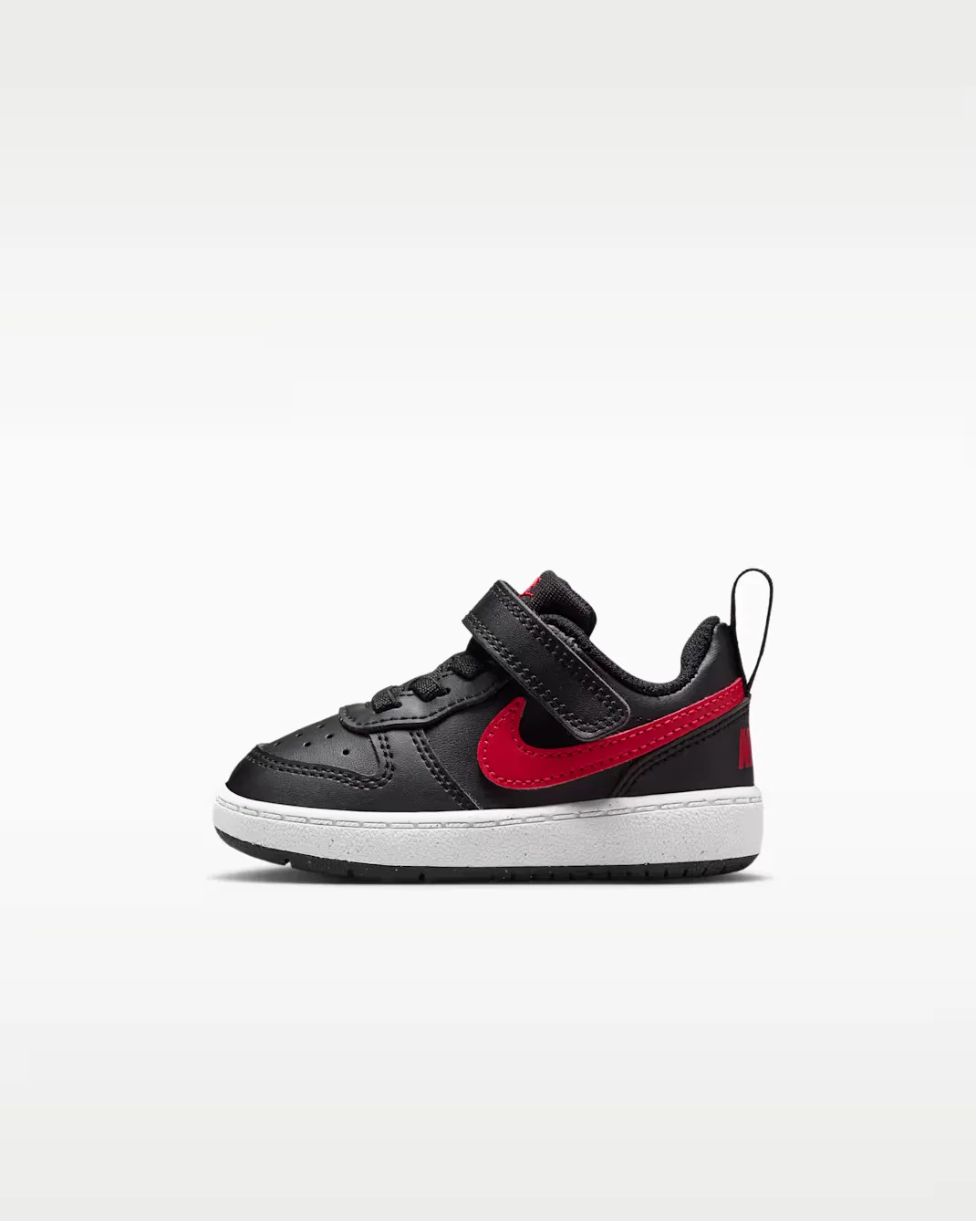 Детская/подростковая обувь Nike Court Borough Low Recraft, Black/White/University Red