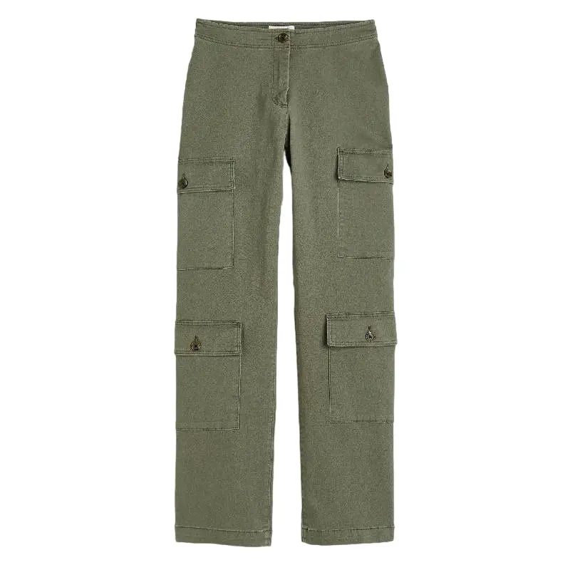 

Брюки из хлопка H&M, зеленый