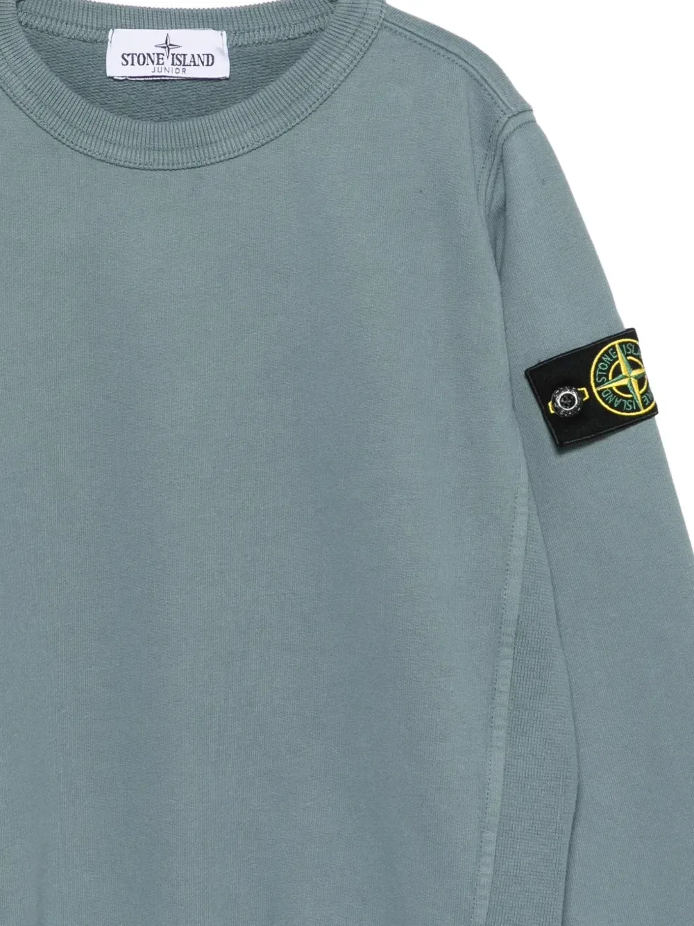 Свитер с нашивкой-компасом Stone Island Junior, синий — фото 3
