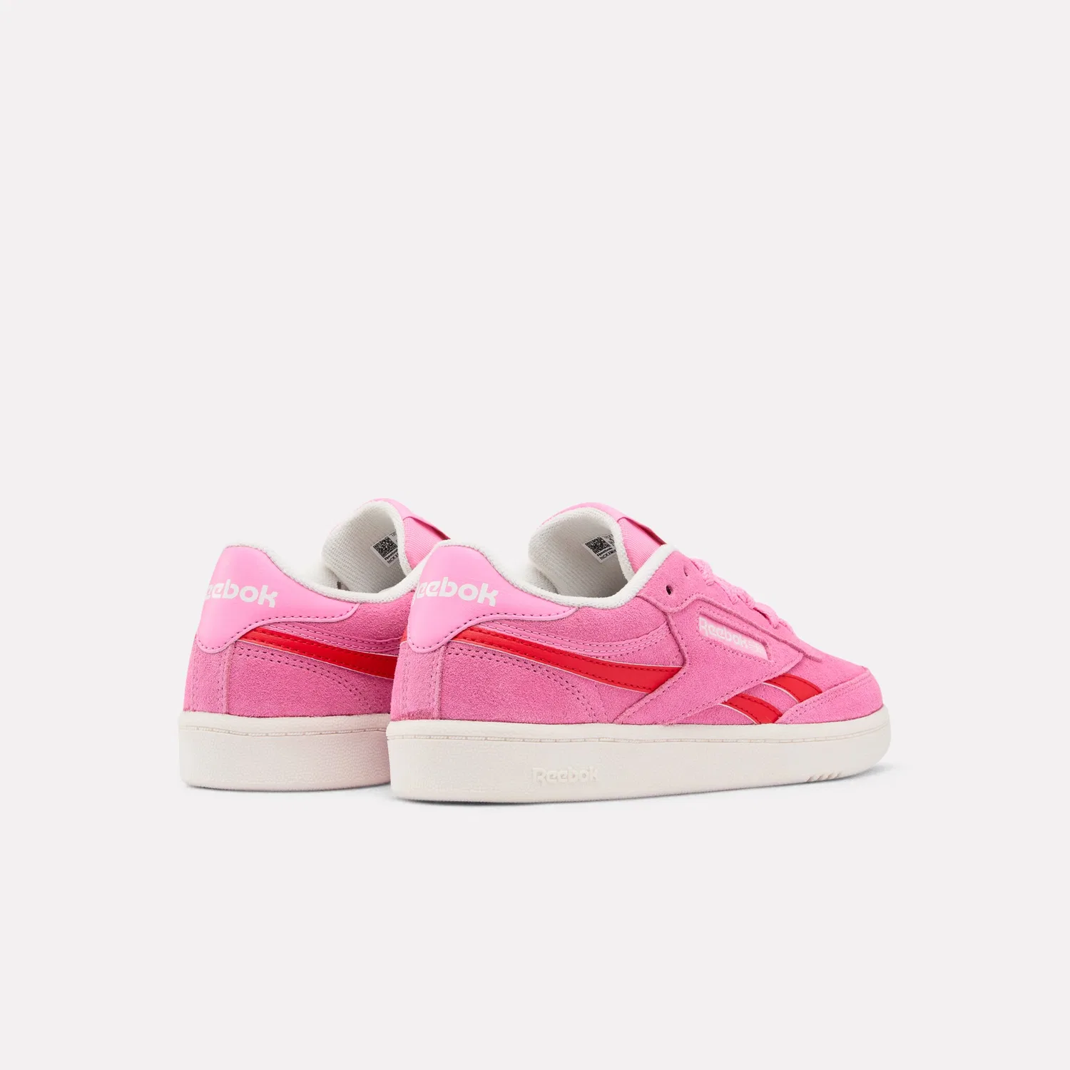 Детские кроссовки на шнуровке Club C Revenge Reebok Classic, Playful Pink/Sport Red/Chalk — фото 4