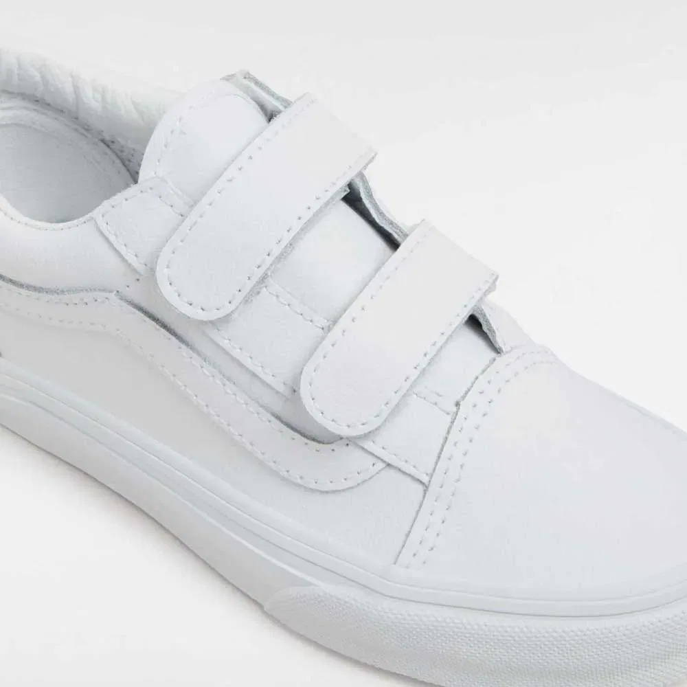 Кроссовки Old Skool V Youth Vans, белый — фото 4