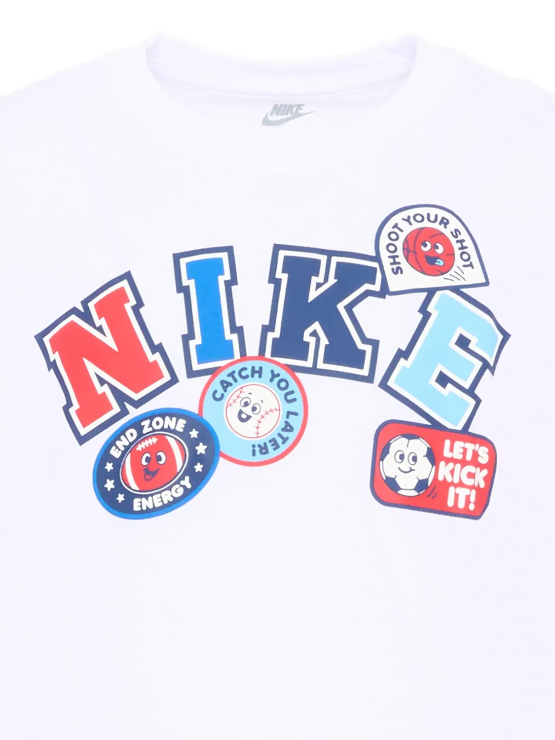 Лонгслив с логотипом Nike Kids, белый — фото 4